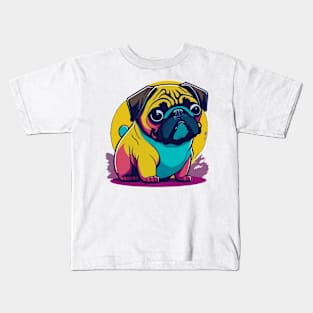 Pug Portrait Kids T-Shirt